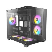 Antec CX800 Elite RGB Mid Tower Tempered Glass Gaming PC Case Black