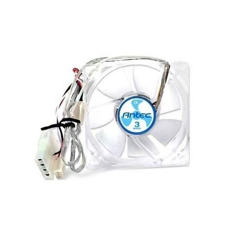 Antec TriCool 12cm Clear Case Fan, 3 Speed, 3-pin with 4-pin Adapter