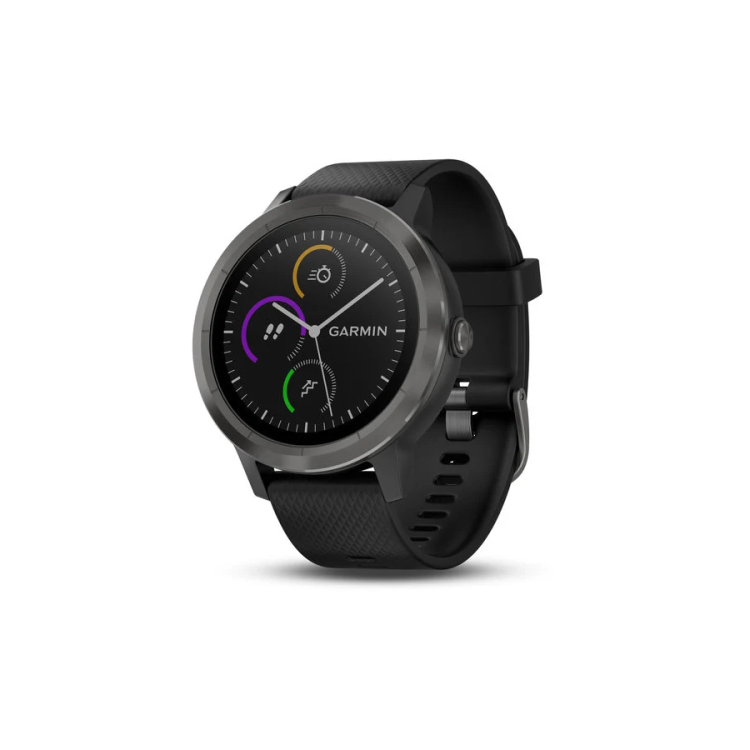 Garmin Vivoactive 3 - Slate Grey with Black Silicone Band