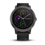 Garmin Vivoactive 3 - Slate Grey with Black Silicone Band