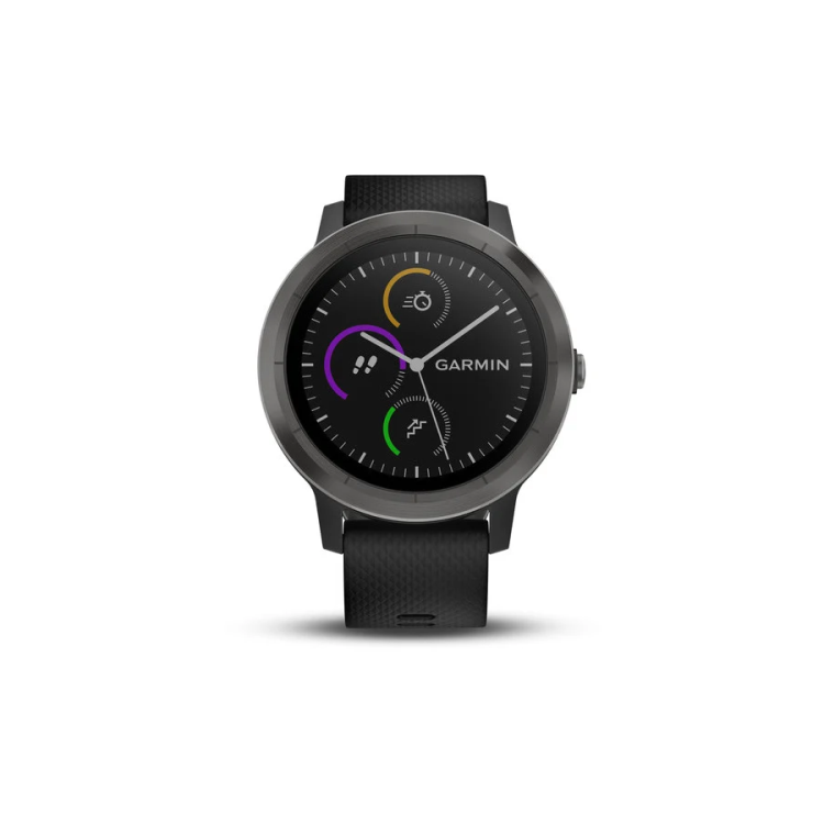 Garmin Vivoactive 3 - Slate Grey with Black Silicone Band