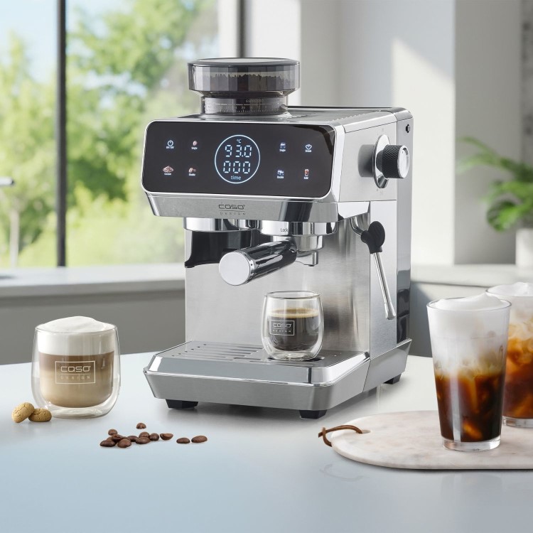 Caso Espresso Gourmet & Grind Coffee Machine 1826 - Black