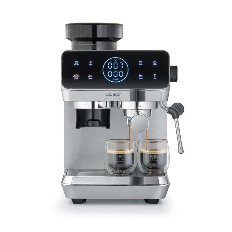 Caso Espresso Gourmet & Grind Coffee Machine 1826 - Black