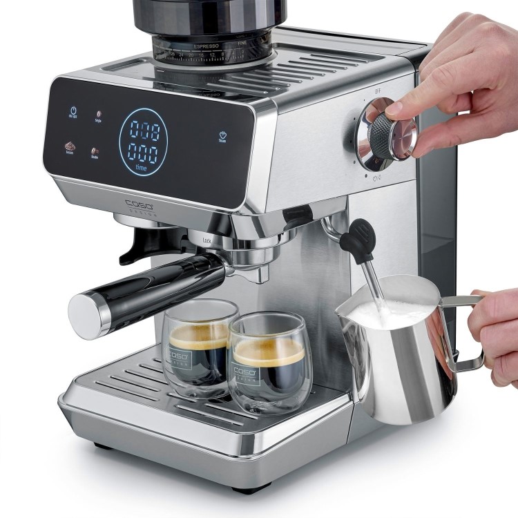 Caso Espresso Gourmet & Grind Coffee Machine 1826 - Black