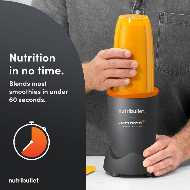 Nutribullet 02775 McLaren Portable Blender with USB Rechargeable Battery - Grey