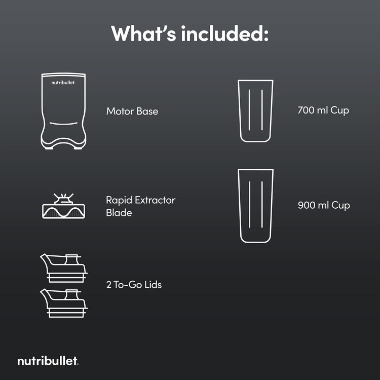 Nutribullet 02776 McLaren Portable Blender with Rechargeable Battery - Grey