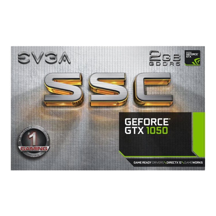 EVGA GeForce GTX 1050 SSC 2GB GDDR5 Graphics Card