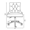 Grey Velvet Luxury Tufted Bedroom Chair with Stud Detail