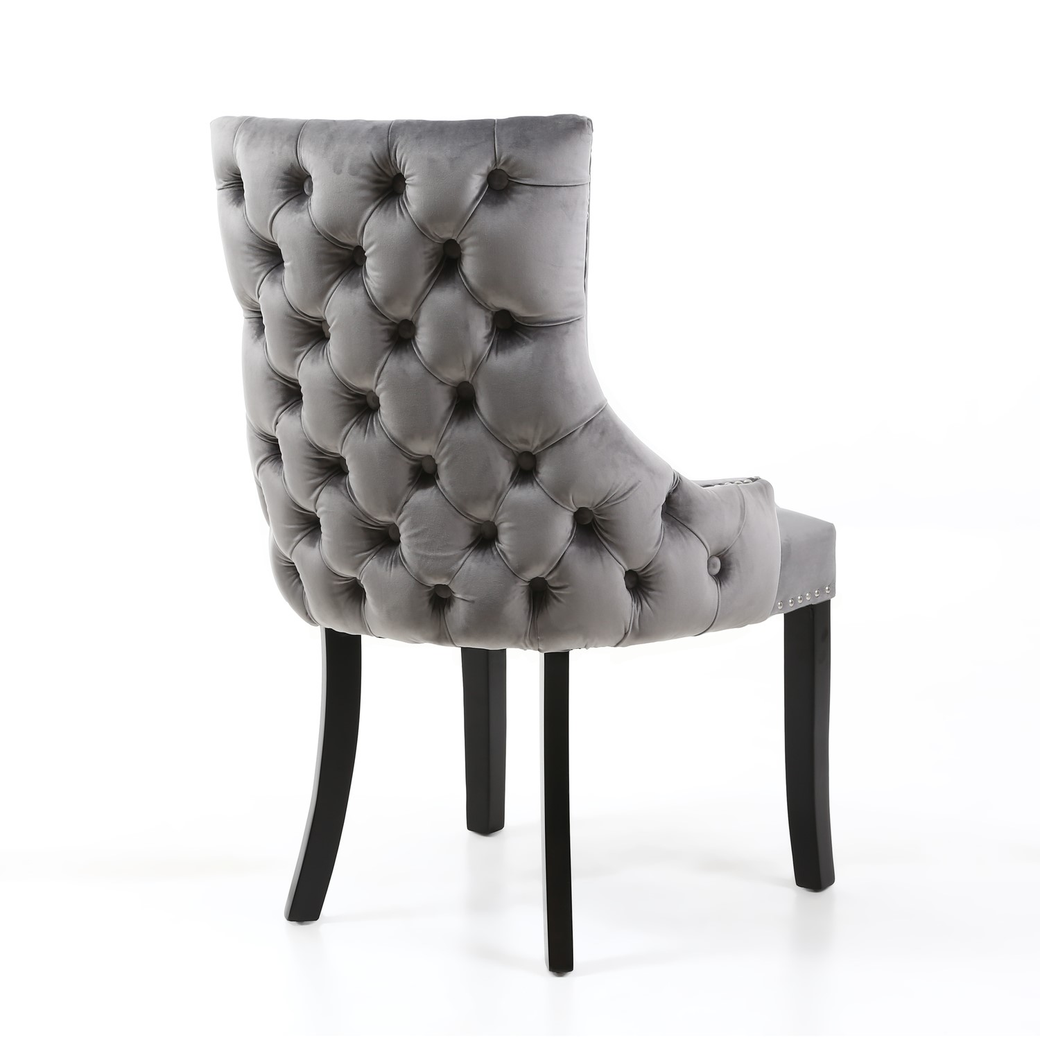 Winslow Single Brushed Velvet Grey Dressing Table Chair Buyitdirectie