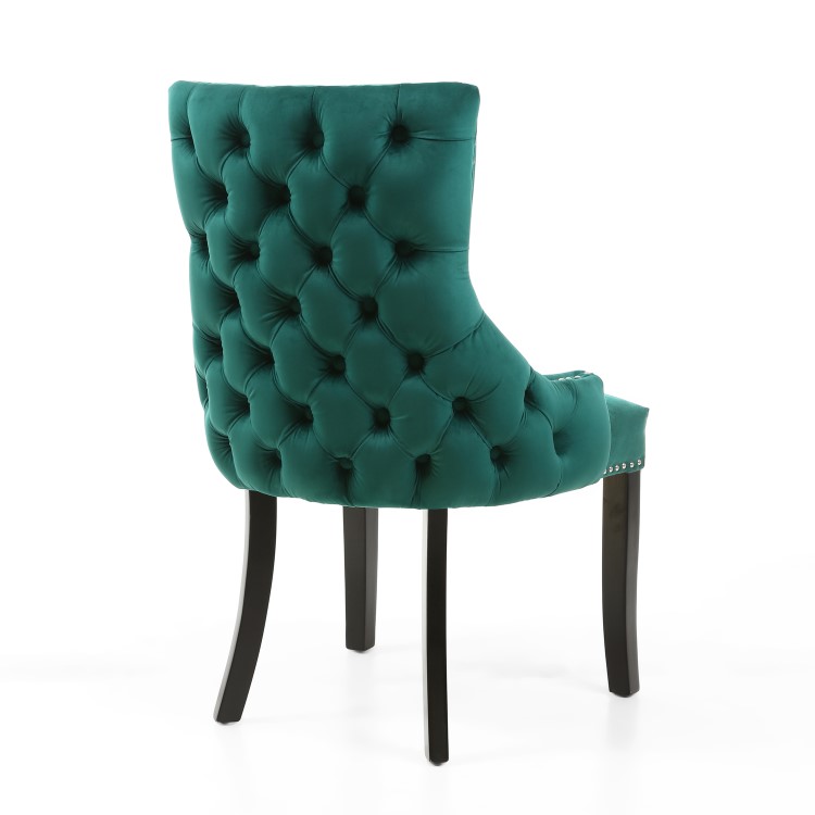 Winslow Brushed Velvet Green Dressing Table Chair