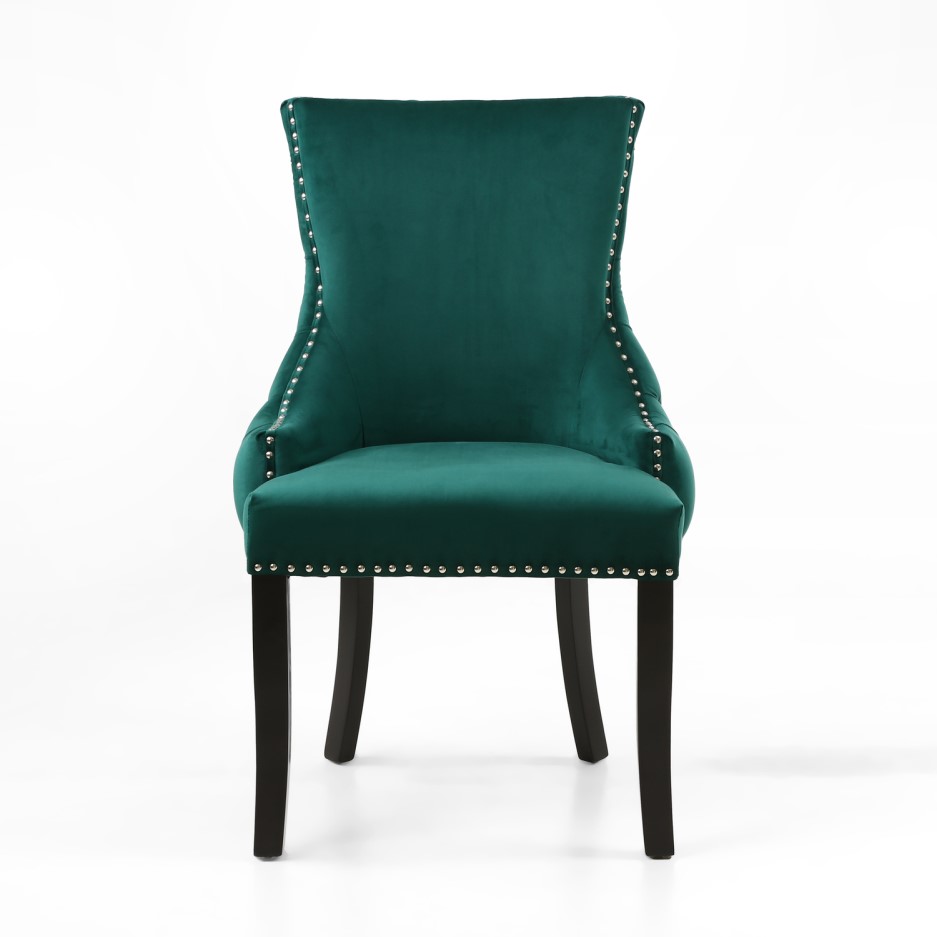 Winslow Brushed Velvet Green Dressing Table Chair BuyItDirect.ie