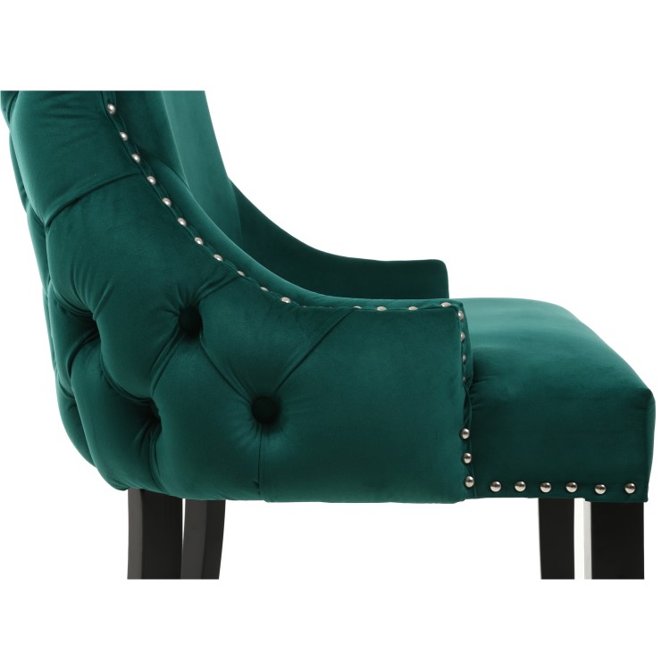 Winslow Brushed Velvet Green Dressing Table Chair