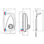 GRADE A1 - Mira Vigour Thermostatic Power Shower