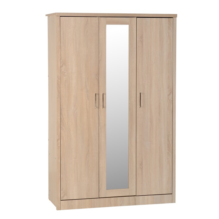 Seconique 100-101-055 Lisbon 3 Door Wardrobe