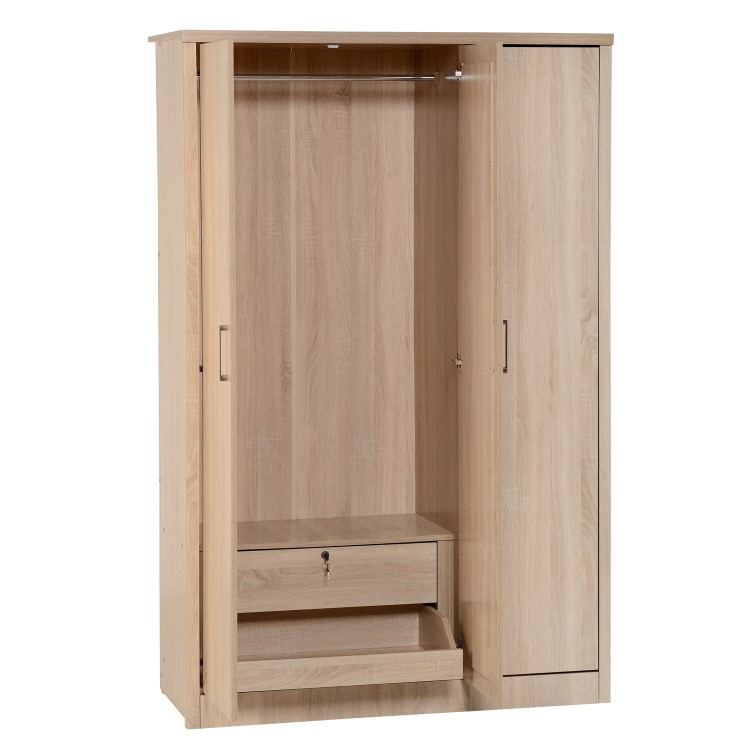Seconique 100-101-055 Lisbon 3 Door Wardrobe