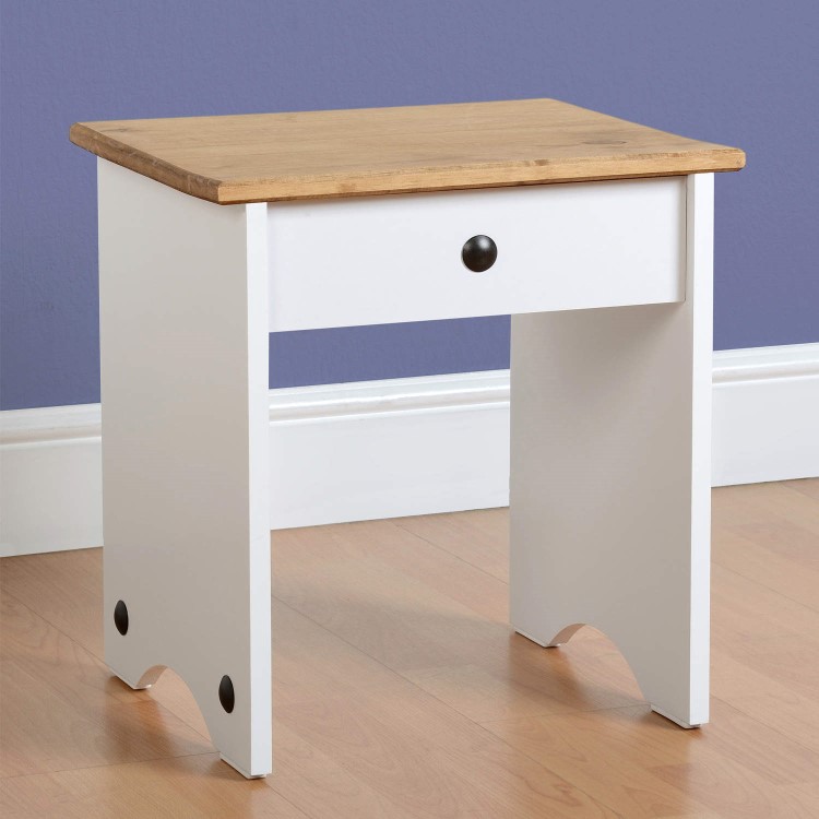 Seconique Corona White Dressing Table Stool