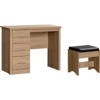 Lisbon 3 Drawer Dressing Table Set in Light Oak Effect