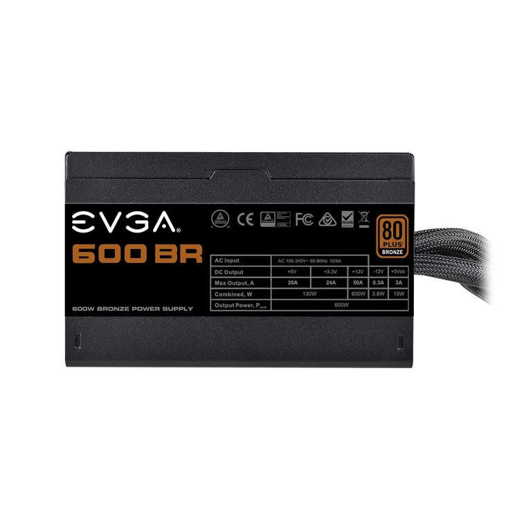 EVGA PSU BR 80+ Bronze 600W Non Modular