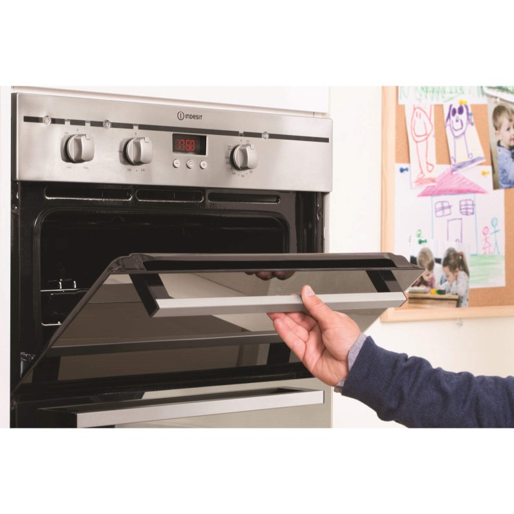 Indesit FIMDE23IXS Multifunction Electric Built-in Double Oven Stainless Steel