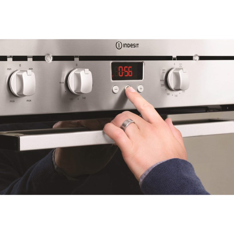 Indesit FIMDE23IXS Multifunction Electric Built-in Double Oven Stainless Steel