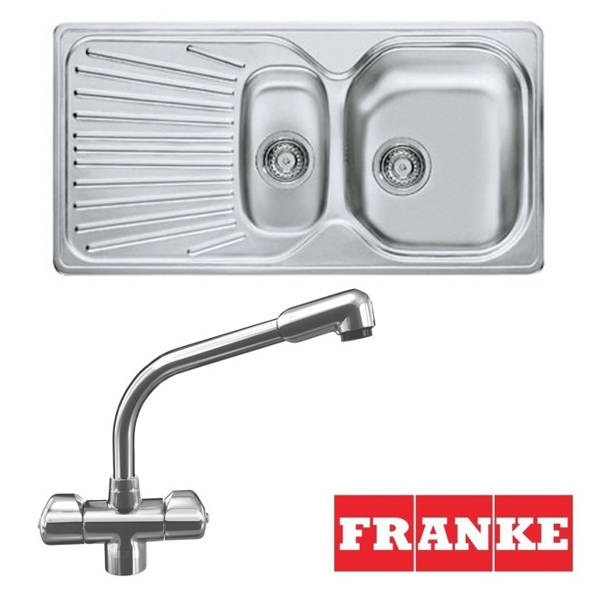 Franke Mikado Mon 651 Stainless Steel Sink & Danube Chrome Tap Pack
