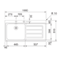 Single Bowl Right Hand Swiss Edge Inset Stainless Steel Kitchen Sink - Franke Epos 611