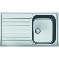 Franke Argos 611-86 Single Bowl Inset Chrome Stainless Steel Kitchen Sink