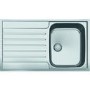 Franke Argos 611-86 Single Bowl Inset Chrome Stainless Steel Kitchen Sink