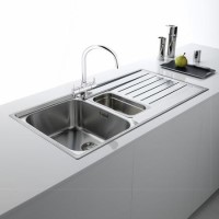 Franke Argos 651 1.5 Bowl Inset Chrome Stainless Steel Kitchen Sink Franke Argos 651 1.5 Bowl Inset Chrome Stainless Steel Kitchen Sink