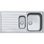 Franke Argos 651 1.5 Bowl Inset Chrome Stainless Steel Kitchen Sink
