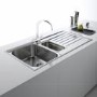 Franke Argos 651 1.5 Bowl Inset Chrome Stainless Steel Kitchen Sink