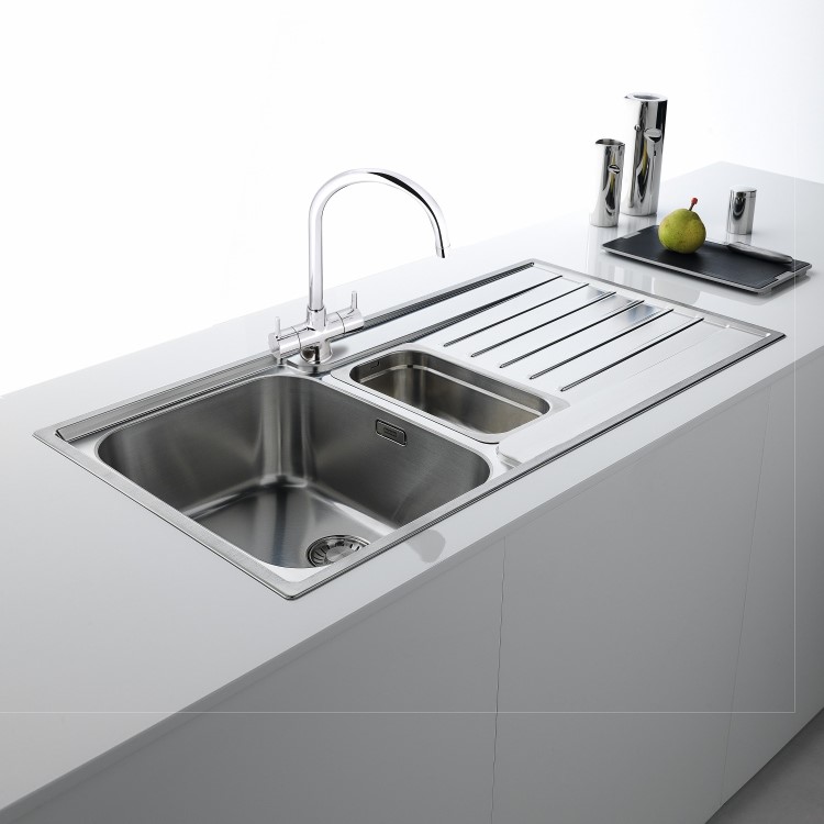 Franke Argos 651 1.5 Bowl Inset Chrome Stainless Steel Kitchen Sink
