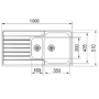 Franke Argos 651 1.5 Bowl Inset Chrome Stainless Steel Kitchen Sink