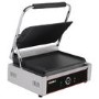 Hamoki PG-MC Single Large Bistro Contact Grill Ribbed Top & Flat Bottom Plate. 13 amp Plug In Panini Grill