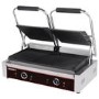 Hamoki PG-25A Twin Contact Grill Ribbed Top and Bottom Plates. 2 x 13 amp Plug In Panini Grill