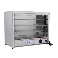 Hamoki FW-580 Pie Cabinet & Warmer - 4 Shelves - Up to 50 Pies - Easy Access Sliding Glass Doors
