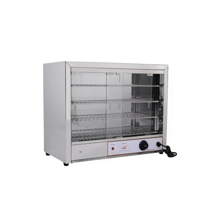 Hamoki FW-580 Pie Cabinet & Warmer - 4 Shelves - Up to 50 Pies - Easy Access Sliding Glass Doors