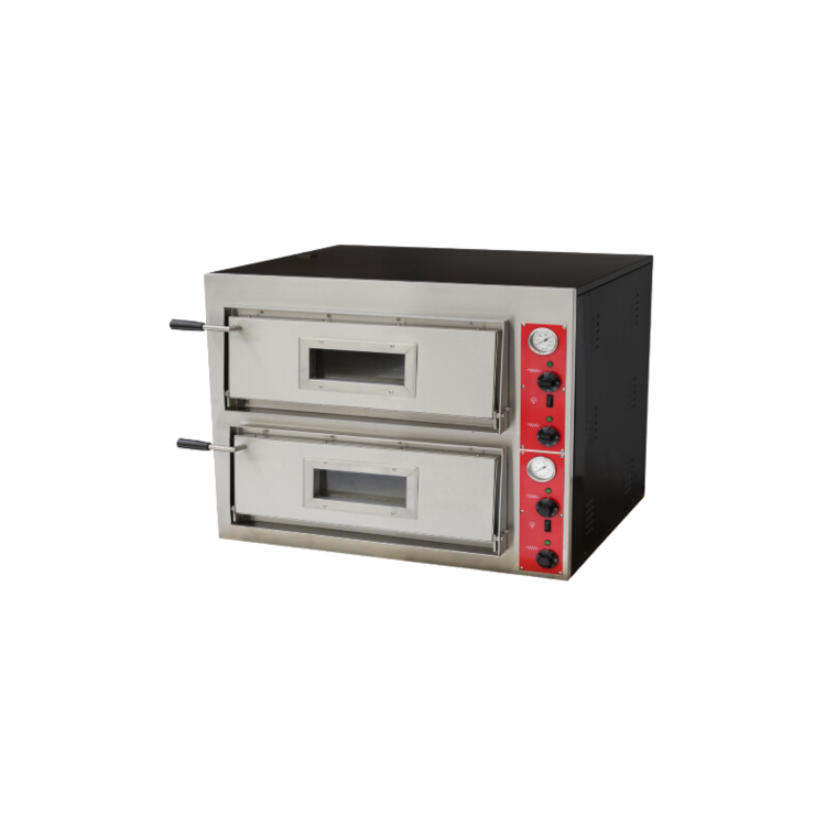 Hamoki PO-4-2 Twin Deck Electric Pizza Oven 8 x 14" Pizzas - 2 x 700mm Decks - Single Phase 9.6kW