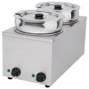 A2/101048 Refurbished Hamoki BMP-4x2 Round Pot Wet Bain Marie 2 x 3.5ltr Pots