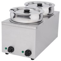 Refurbished Hamoki BMP-4x2 Round Pot Wet Bain Marie 2 x 3.5ltr Pots