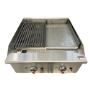 Hamoki ECB-24SX Premium Gas Countertop 2 Burner Charbroiler Dual Controls 60000 Btu/hr