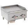 Hamoki EGG-24SX Heavy Duty Gas Countertop Griddle 600mm Wide. 2 Burners. 60000 btu