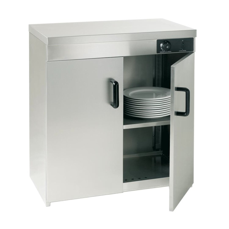 Refurbished Hamoki HC-2 Hot Cupboard - Plate Warmer Double Door - Holds Up To 120 Plates