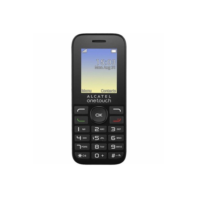 Grade A1 Alcatel OneTouch 1016G Black 1.8" 2G Unlocked & SIM Free