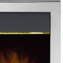 Adam Chrome Inset Electric Fireplace with LED Lights - Colorado