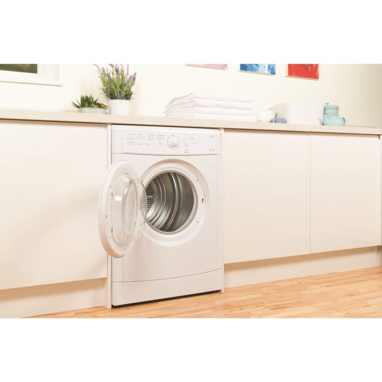 Refurbished Indesit IDVL75BR Freestanding Vented 7KG Tumble Dryer White