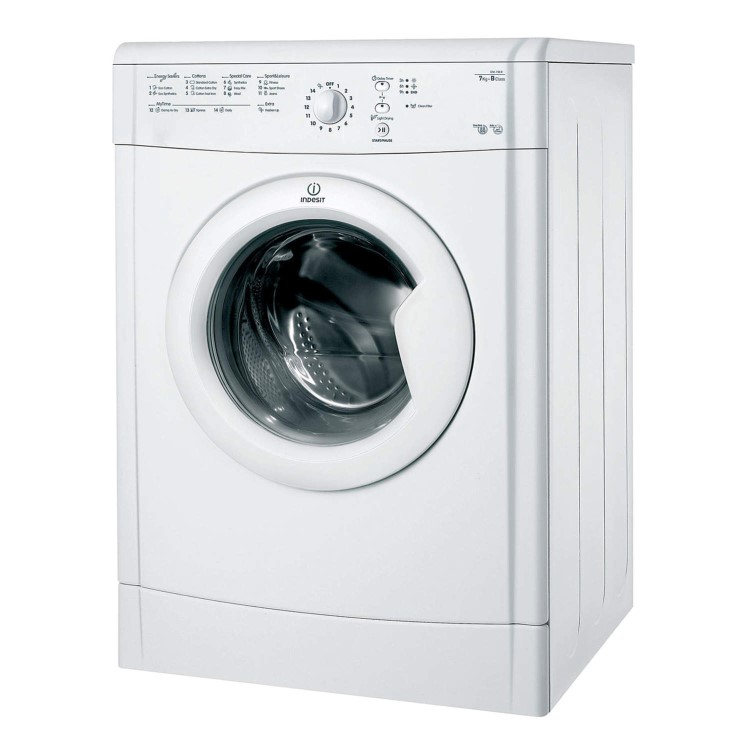 Refurbished Indesit IDVL75BR Freestanding Vented 7KG Tumble Dryer White