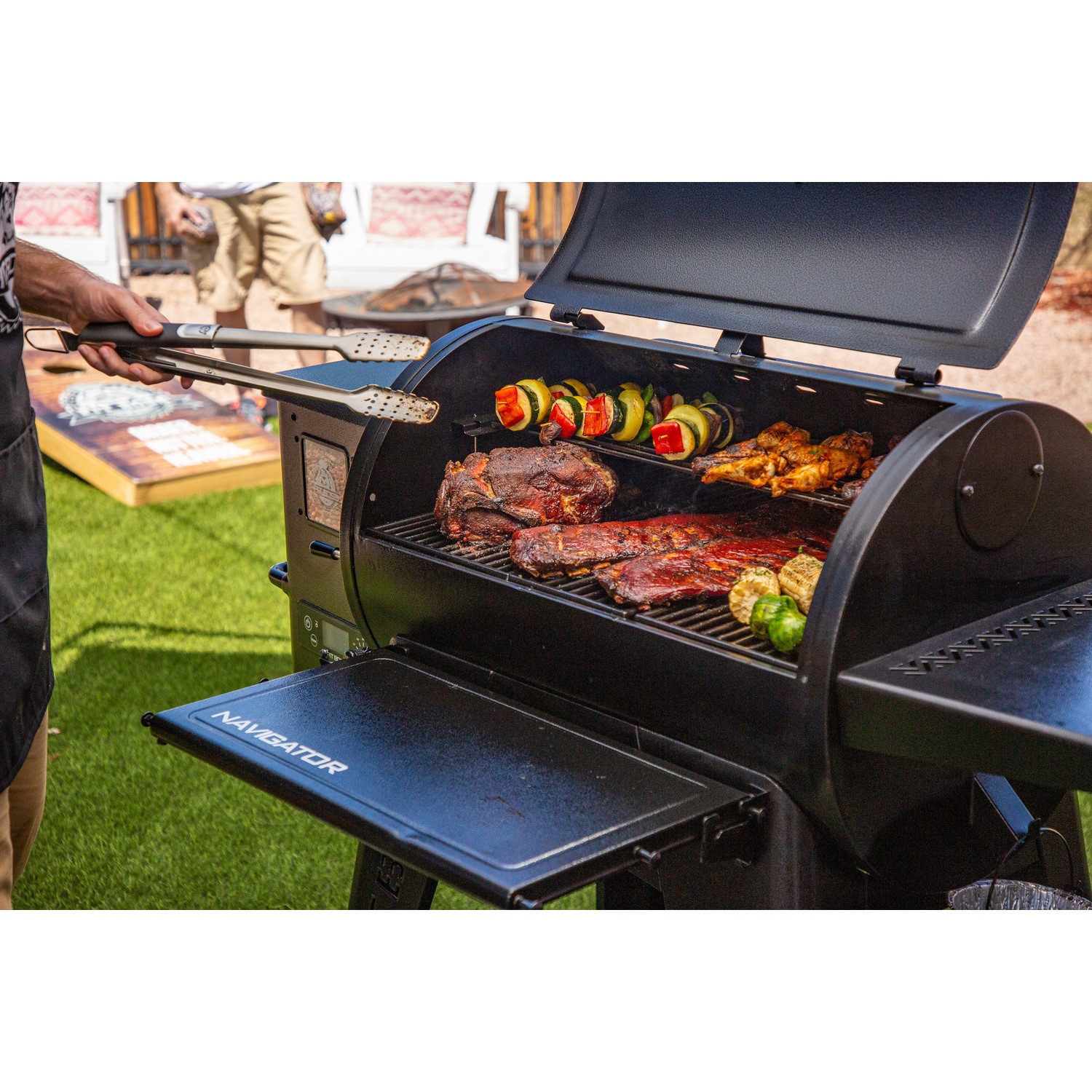 Pb850 Pit Boss 850 Pro Series Wood Pellet Smoker BBQ Grill - Page 1 ...