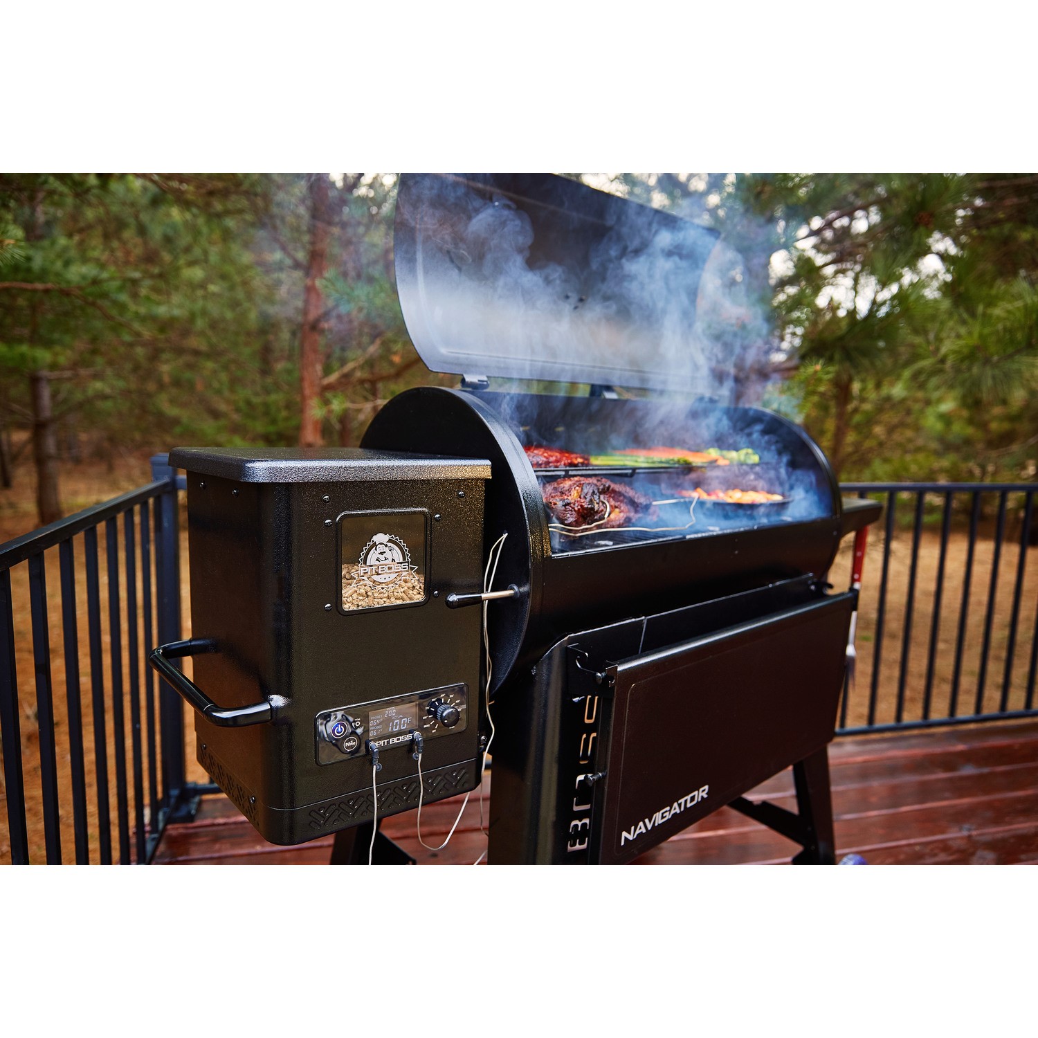 Pb850 Pit Boss Navigator 850 Wood Pellet Smoker BBQ Grill PB850 - BuyItDirect.ie