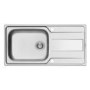 GRADE A2 - Stainless Steel Kitchen Sink 1 bowl 1000 x 500mm - Taylor & Moore